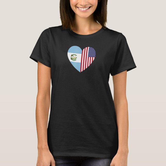 Vänskap för Amerika och Guatemala T Shirt (Framsida)