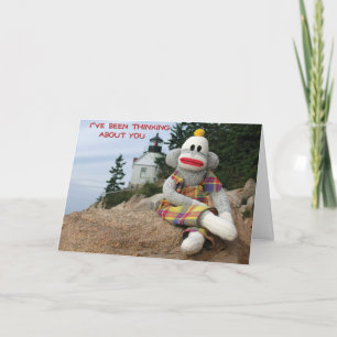 Vänskap för att tänka på apa kort