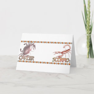 Vänskap för cancerScorpiozodiac vid Valxart Kort