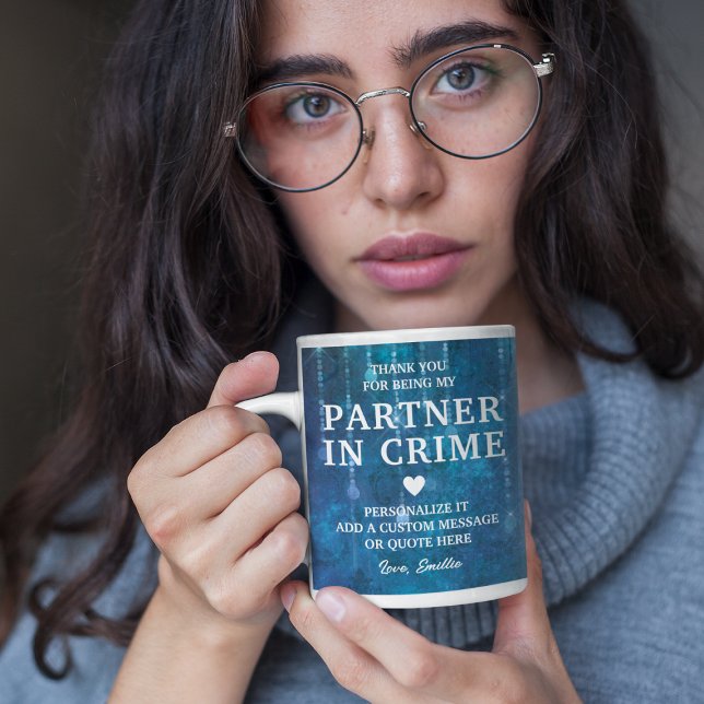 Vänskap för Personlig av partner i brott Kaffemugg (Partner In Crime Personalized Friendship Coffee Mug
)