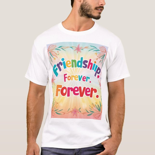 Vänskap för T-Shirt Design (Zazzle) - Rep dig (Framsida)