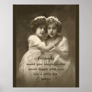 Vänskap för Vintagens kompisar Poster
