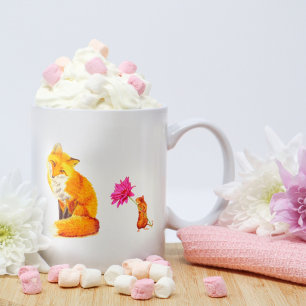 Vänskap Fox och mus Kaffemugg