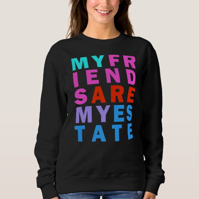 Vänskap Goals Rainbow inspirationsoffert T Shirt (Framsida)