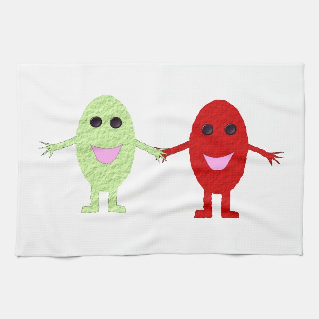 Vänskap Graps Kitchen Towel Kökshandduk (Horisontell)