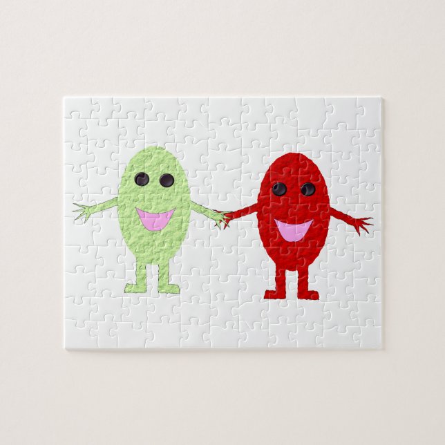 Vänskap Graps Puzzle Pussel (Horisontell)