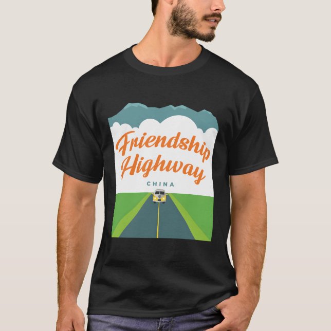 Vänskap Highway - Nepal - China T Shirt (Framsida)