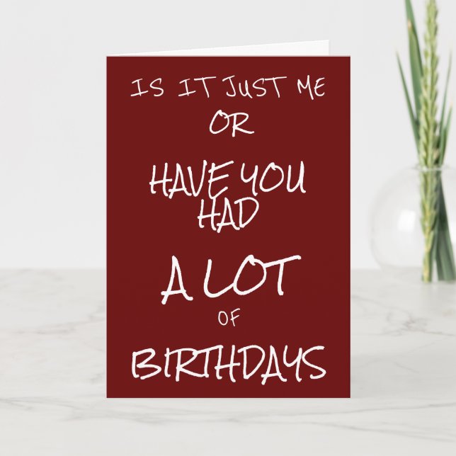 **VÄNSKAP HUMOR** FÖR "ALLA" DE BIRTHDAYERNA!!! KORT (Framsida)