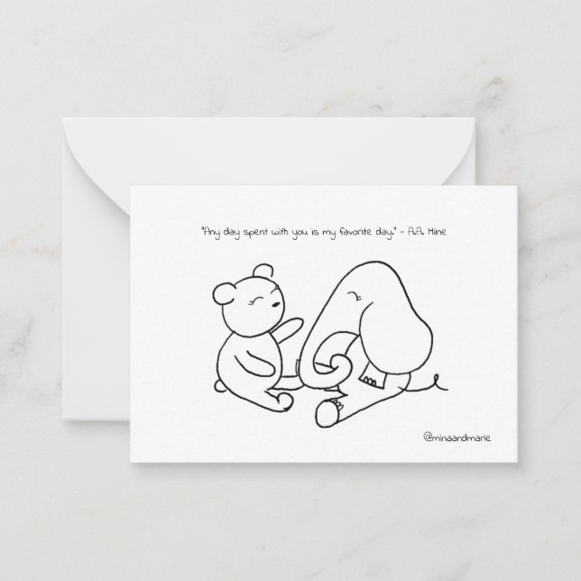 Vänskap-kort Anteckningskort (Framsida)