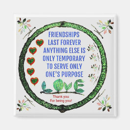 Vänskap Magnet till behållans vänner tog sig samma