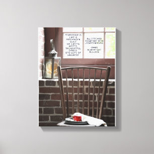 Vänskap Millers-ordförande Wrapped Canvas (Premi