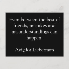 Vänskap, misstag, vykort