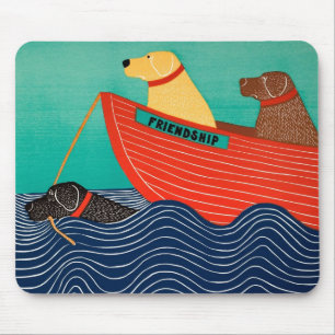 Vänskap Mousepad-Stephen Huneck Musmatta