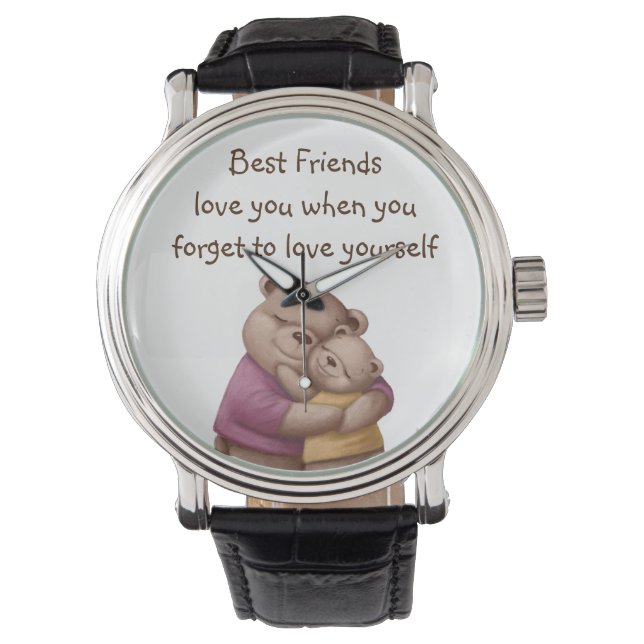 Vänskap Nalle Kärlek, inspiration Armbandsur (Framsida)