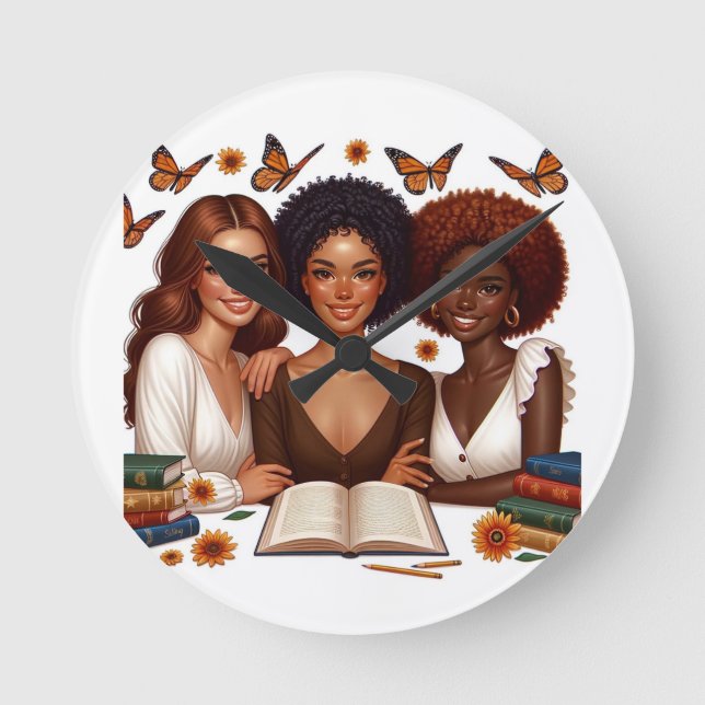 Vänskap och Ord Rund Klocka (Framsida)