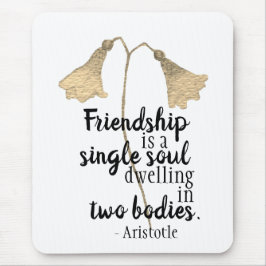 Vänskap Offert Elegant Guld Vattenfärgsfärg Blommi Musmatta