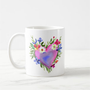 Vänskap Offert och Söt Blommigt Utandning Kaffemugg