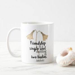 Vänskap offertblommor kaffemugg
