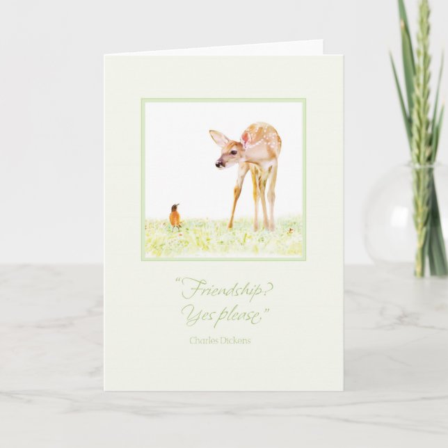 Vänskap?  Please. ja Kort (Framsida)