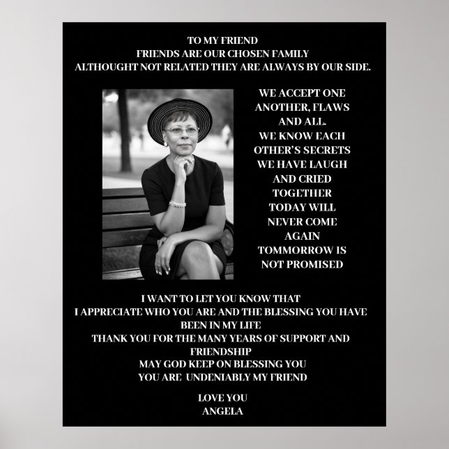 Vänskap Poster (Framsidan)