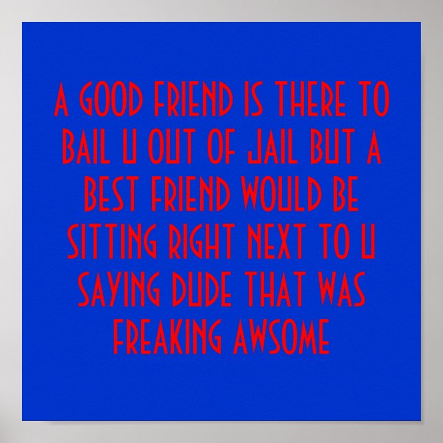 VÄNSKAP POSTER (Framsidan)