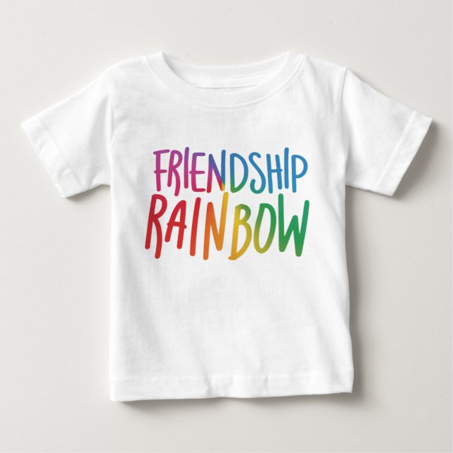 Vänskap Rainbow T Shirt (Framsida)