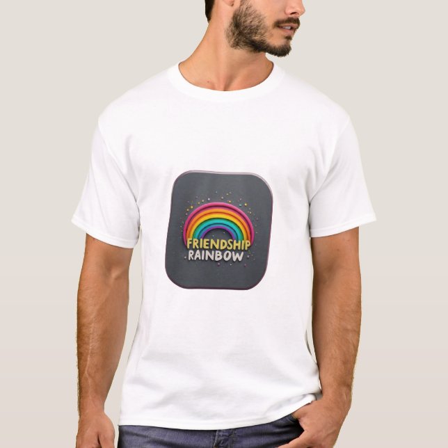 Vänskap Rainbow T Shirt (Framsida)
