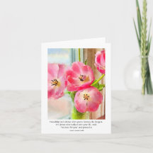 Vänskap som säger åt vem som helst Rosa Tulips