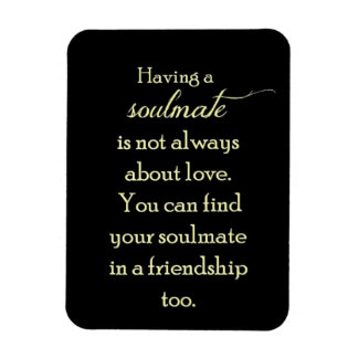 VÄNSKAP SOULMATES QUOTE-UTTRYCK ORD TRU MAGNET