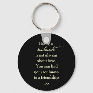 VÄNSKAP SOULMATES QUOTE-UTTRYCK ORD TRU NYCKELRING