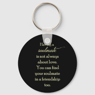 VÄNSKAP SOULMATES QUOTE-UTTRYCK ORD TRU NYCKELRING