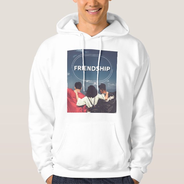 Vänskap - tillsammans är bättre hoodie (Framsida)