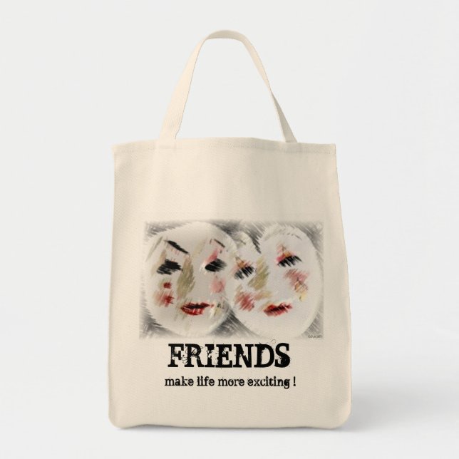 Vänskap Tote Bag Tygkasse (Framsidan)