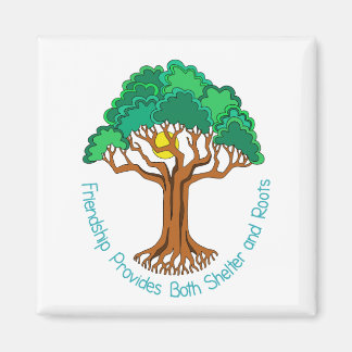 Vänskap Träd tillhandahåller inkapsling och rötter Magnet