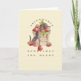 Vänskap uppföder hjärtan kort