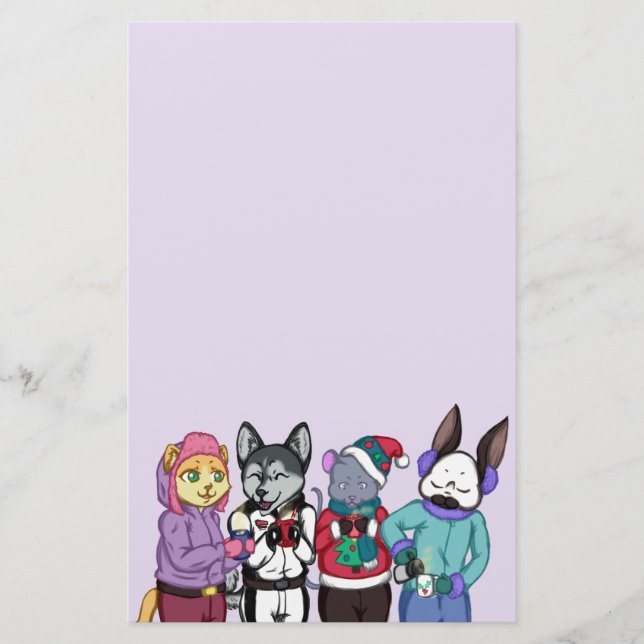 Vänskap Varm hjärtat Brevpapper (Framsida)