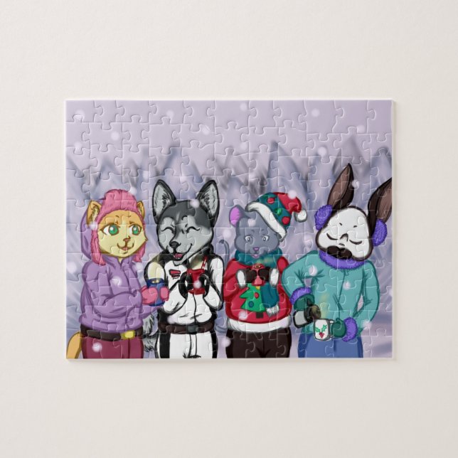 Vänskap Varm hjärtat Pussel (Horisontell)