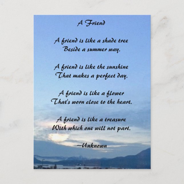 Vänskap vykort (Framsida)