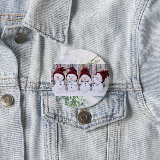 Vänskap Warms A Kall Day Knapp (In Situ)