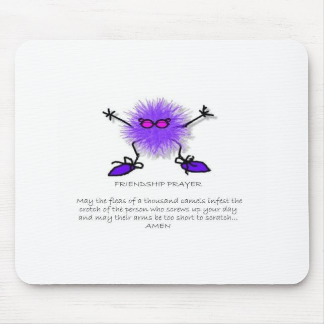 Vänskapbön (?) musmatta (Framsidan)