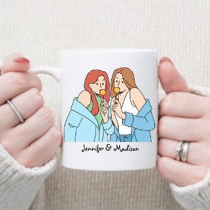 Vänskapen anpassningsbar Best Friends Gift Besties Kaffemugg