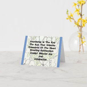 Vänskapen är Nyckel  Kort