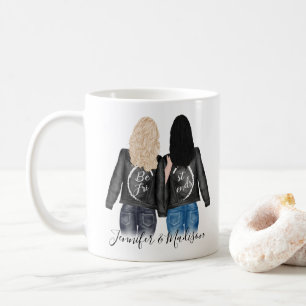 Vänskapen Bästa vänner Anpassningsbar Hair BFF Bes Kaffemugg
