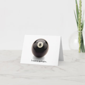Vänskapen ber om ursäkt bakom 8 boll kort