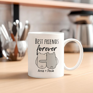Vänskapen Best Friends Namn Kaffemugg