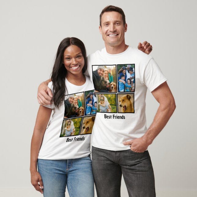 Vänskapen Modern Best Friends Keepsaké Photo T Shirt (Unisex)