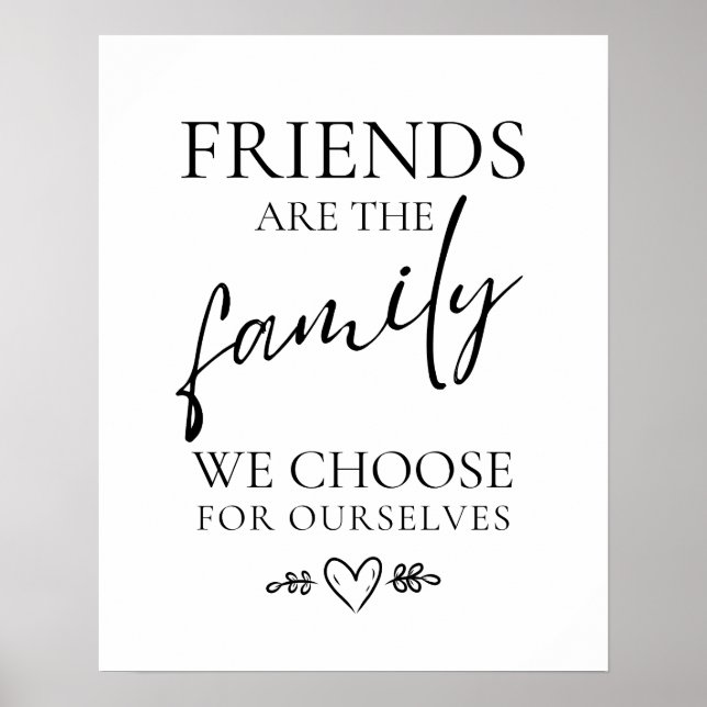 Vänskapen poster, Vänner är Familjeoffert poster (Framsidan)