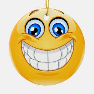 Vänskapen Smile Lycklig Ansikte Ornamenet - SRF Julgransprydnad Keramik