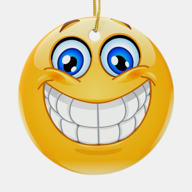 Vänskapen Smile Lycklig Ansikte Ornamenet - SRF Julgransprydnad Keramik (Framsidan)