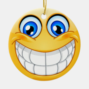 Vänskapen Smile Lycklig Ansikte Ornamenet - SRF Julgransprydnad Keramik